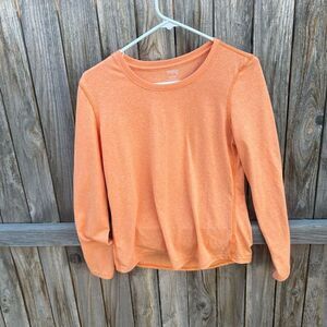 Danskin Now athletic long sleeve top semi fitted size medium